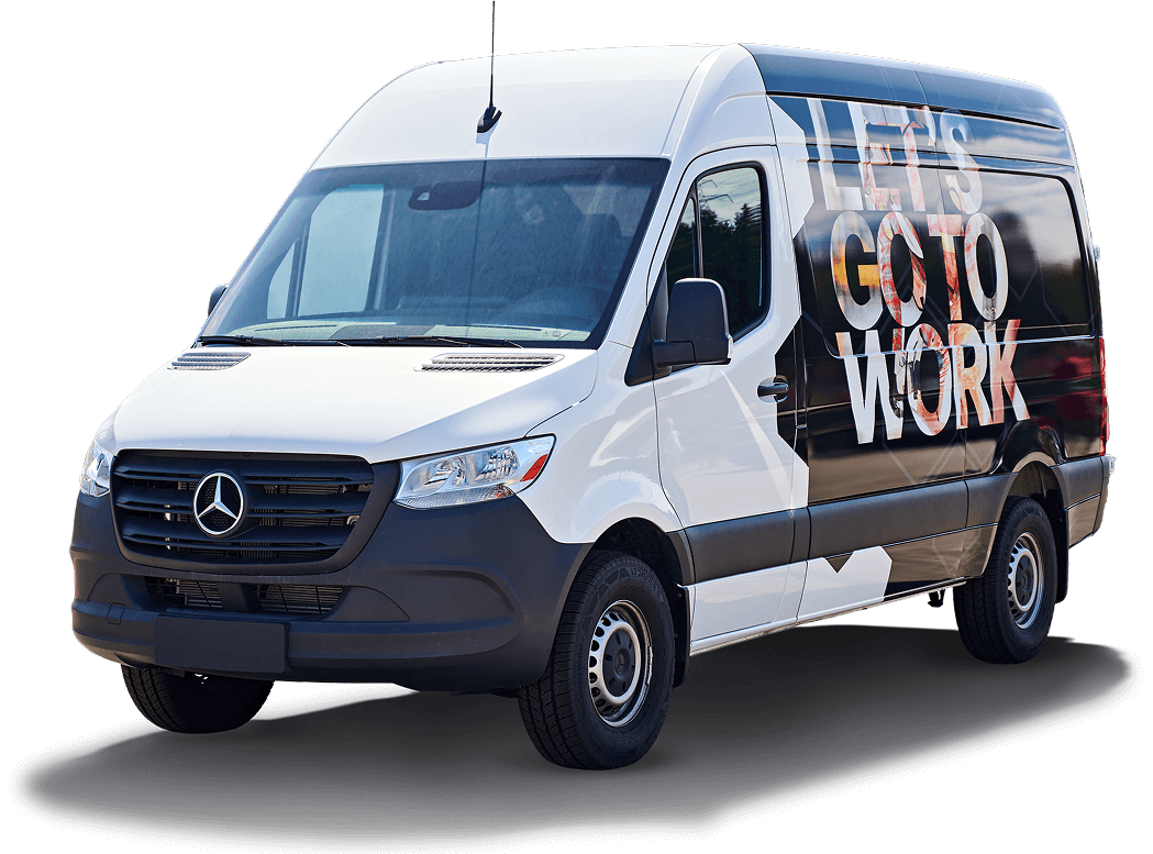 Mercedes-Benz Sprinter van community event
